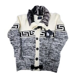 NEW LCR‎ Mens Black Edition Cardigan Sweater Jacket  XXl